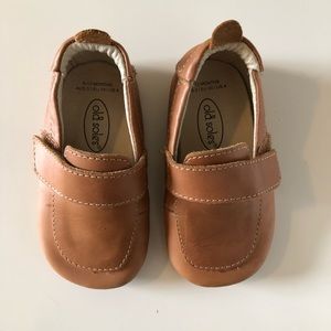 NWOT Old Soles soft leather baby shoes 9-12 month size 4 brown loafer